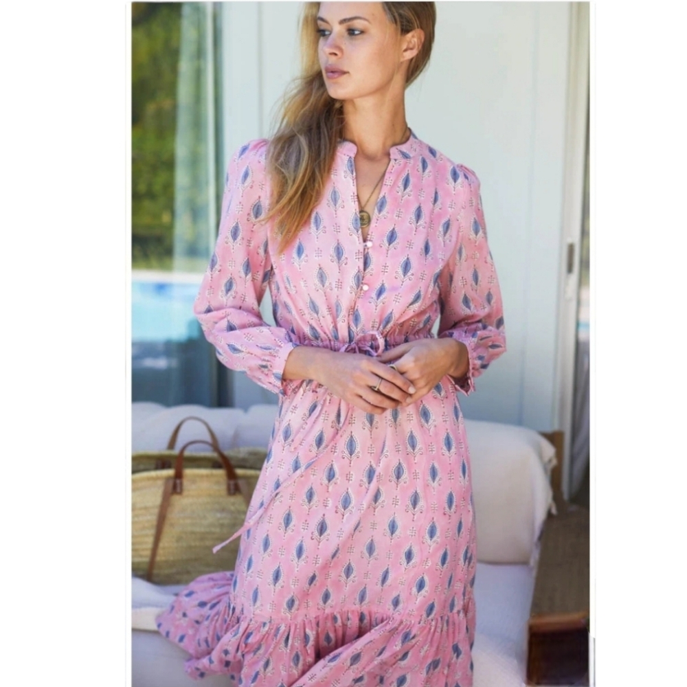 Elegant Pink Maxi Dress